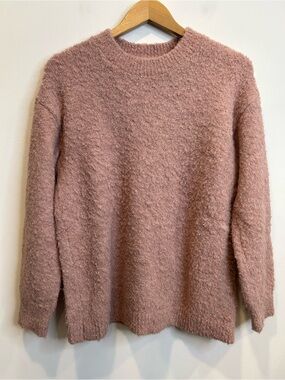 Reitmans Boucle Crewneck Sweater Pink